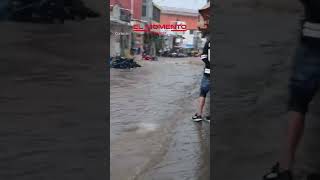 Se registran inundaciones en Huixtla, Chiapas tras fuertes lluvias