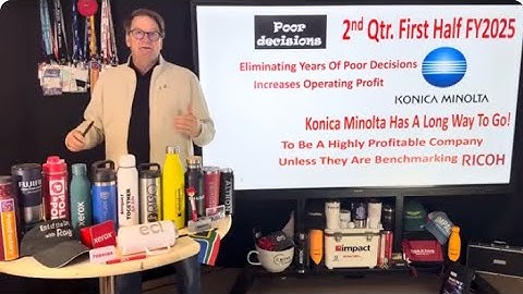 The End Of The Day With Ray! Konica Minolta 1st Half FY 25 - Showing Profit! Can They Keep It Up?
