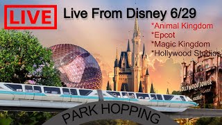 LIVE IN WALT DISNEY WORLD ALL DAY | 6-29-22