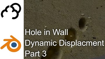 Dynamic Displacement Blender Tutorial - Bullet Hole in Wall Part 3