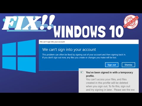 We can't sign into your account windows 10 [Now Fixed]