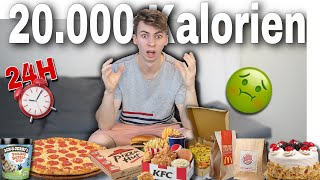 in 24 STUNDEN 20 000 KALORIEN ESSEN CHALLENGE Fail