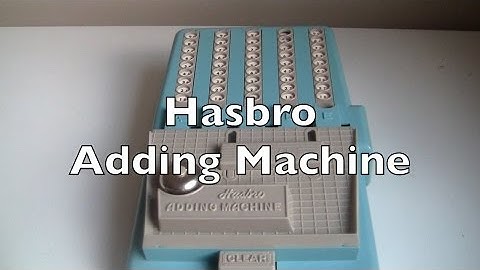 Hasbro Adding Machine Review / HowTo