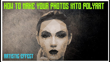 How to  make Polyart effect on any of your photos