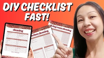 DIY Cleaning Checklist in Canva (Fast & Easy!)