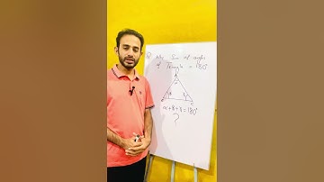 Why Triangle has 180 degree #physics #maths #mathematics #american #School #International #excercise