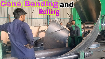 Cone Bending and  Rolling kaise hota hai Dekhiae Rolling Machine ka video K.b Saroj