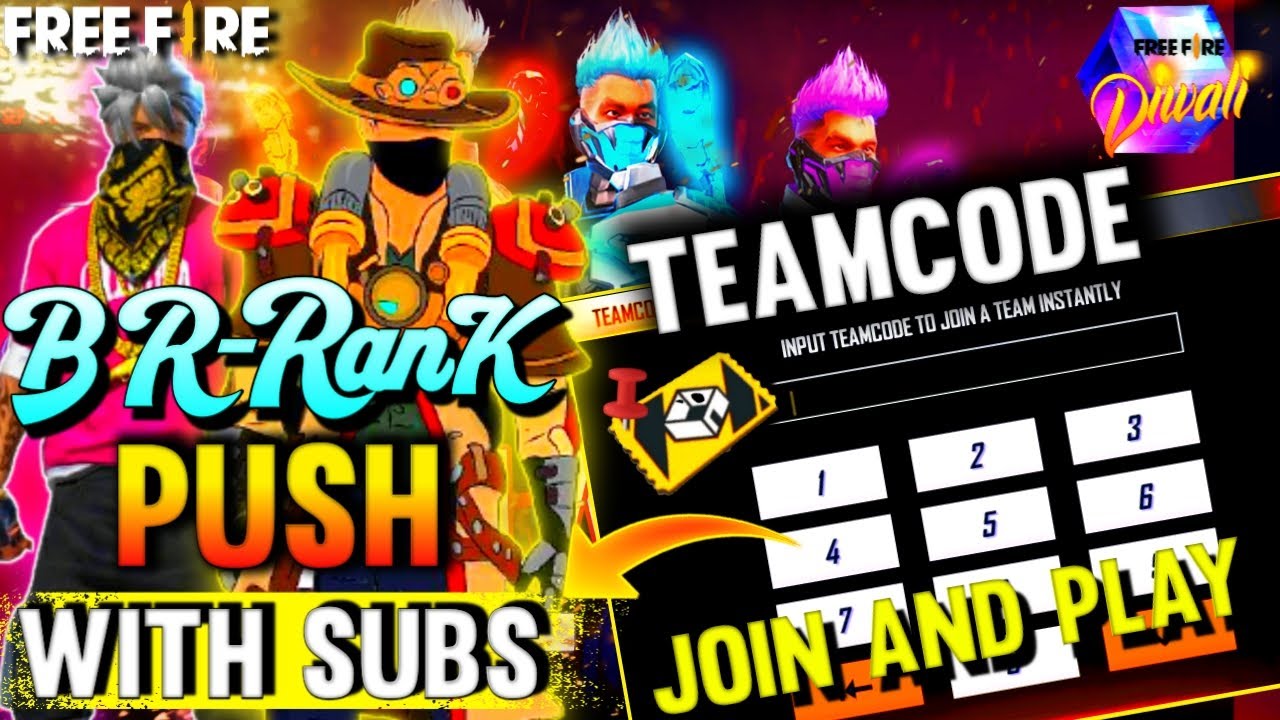 Free Fire Live | Rank Push With Subscriber | Road To Heroic#fflive# ...
