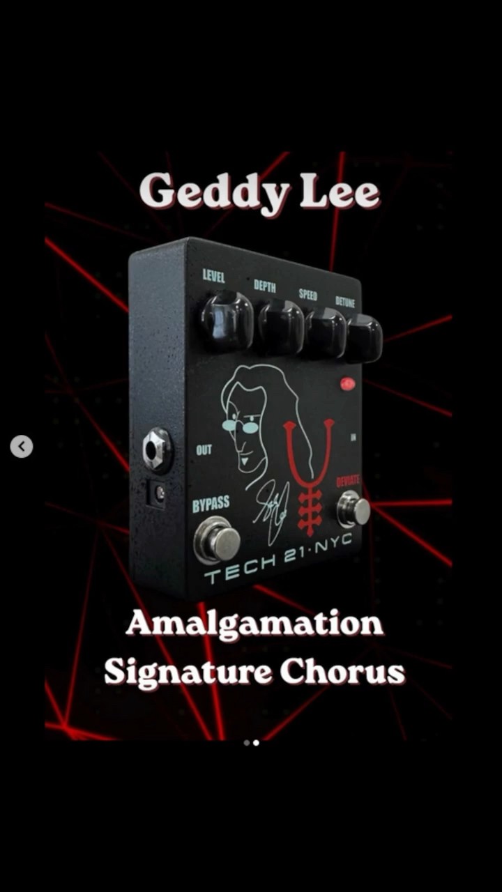 TECH21 Geddy Lee 新シグネチャーCHORUSペダル「Amalgamation Chorus