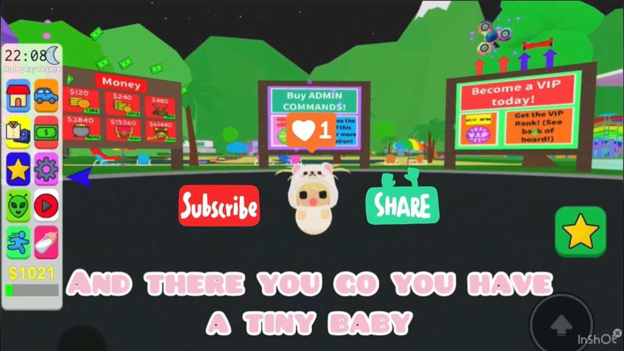 How to be a tiny baby in adopt and raise a baby roblox ( Part 1 ) 