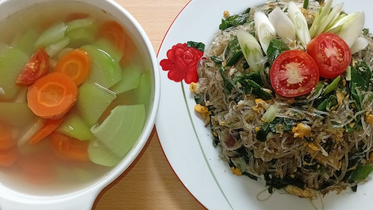 Menu Tanggal Tua Paling Murah Banyak Dan Enak Soun Hijau +Sayur Bening
