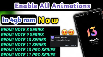 Enable System Launcher/Unlock Animation On Non Supported Devices | Animation On 4GB Ram