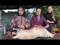 تكبيرت العيد مع شوى خروف كامل فى الريف