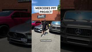 We Wrapped Both These Mercedes With Satin PPF🔥 #carwrap #mercedes #wrap #vinyl #shorts #trending