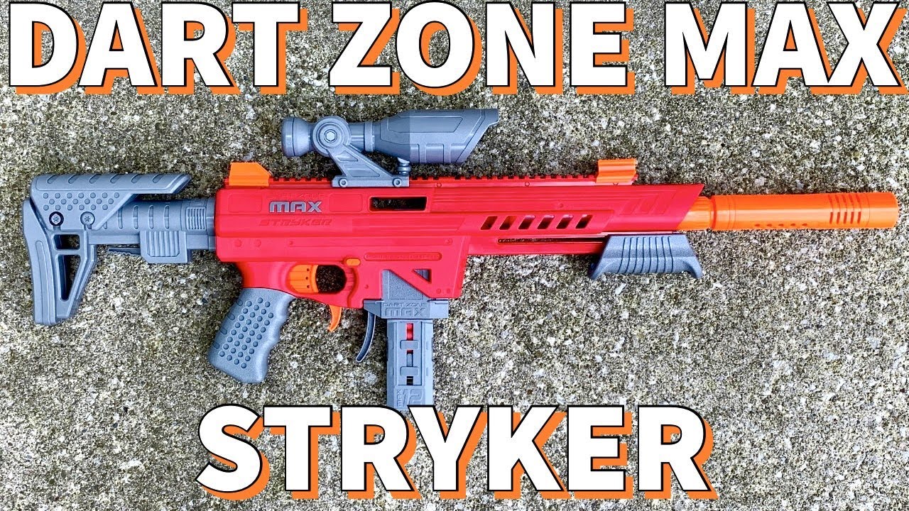 Dart Zone Max Stryker Review - High Powered Nerf Sniper [4K] - YouTube