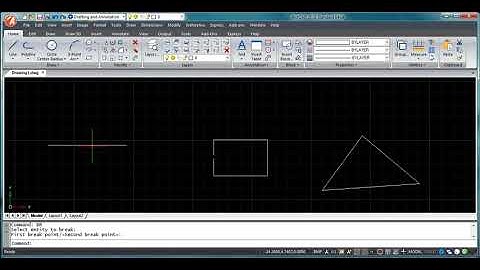 ActCAD - Break command