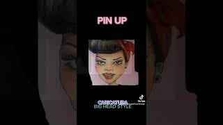PIN UP GIRL-Caricatura/Disegno