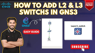 How to Add Layer 2 & Layer 3 Switches in GNS3 Complete Setup Guide by Ijaz Network Insights (2025)