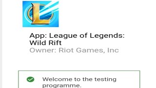 HOW TO BECOME A BETA TESTER IN LOL MOBILE screenshot 5