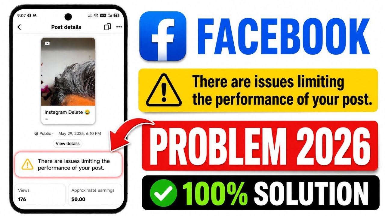 facebook there are issues limiting the performance of your post problem ...