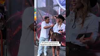 En pleno carnaval nos topamos a Zoe Victoria 👀#parati #humor #viral #comedia