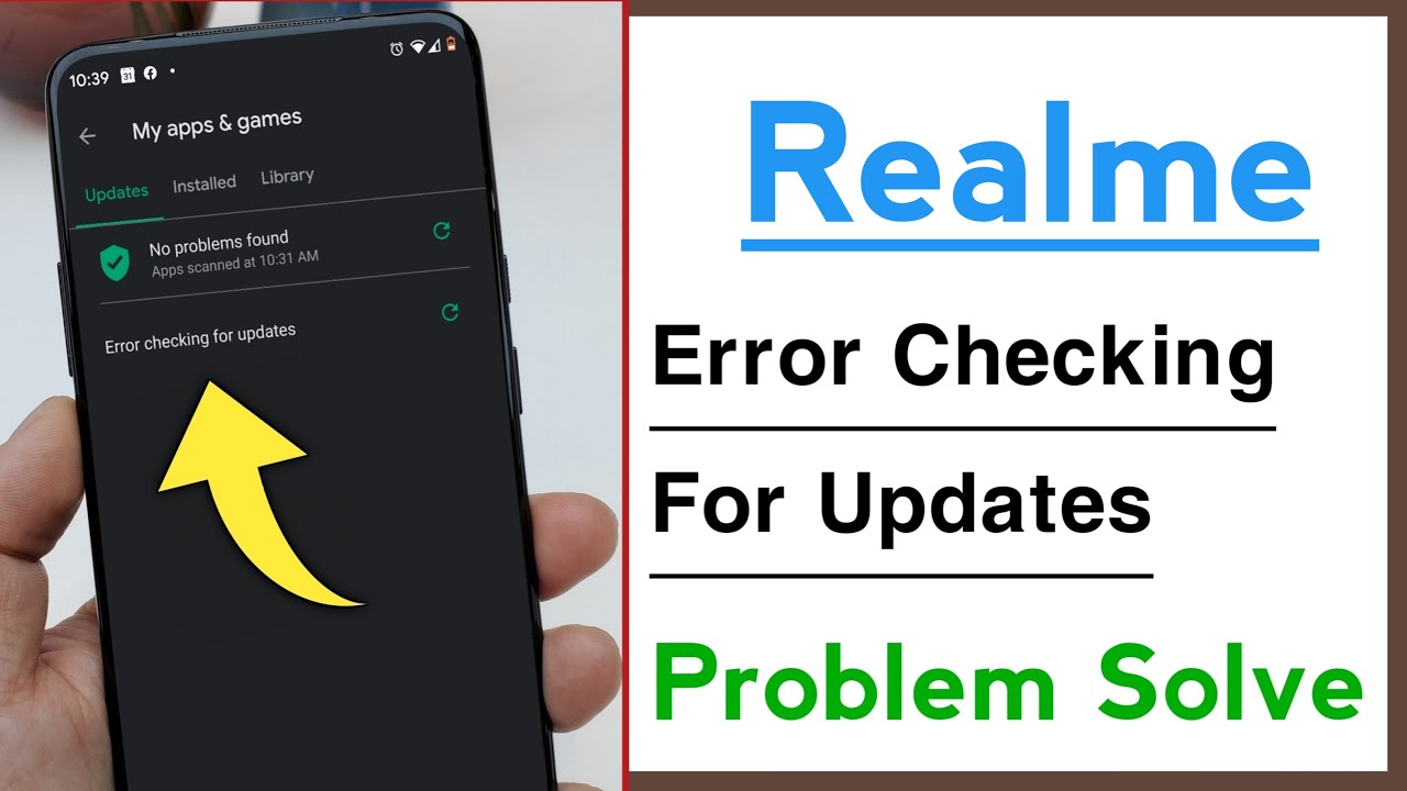 Realme Error Checking For Updates Problem Solve - YouTube