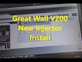 Great Wall V200 Injector Change