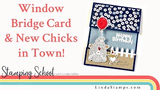 Window Bridge Card and New Chicks in town!
