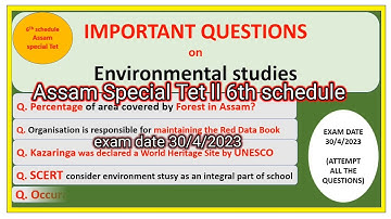 Assam Special TET 2023 || EVS Important Questions || Video 2 || #BTR_TET #assamtet