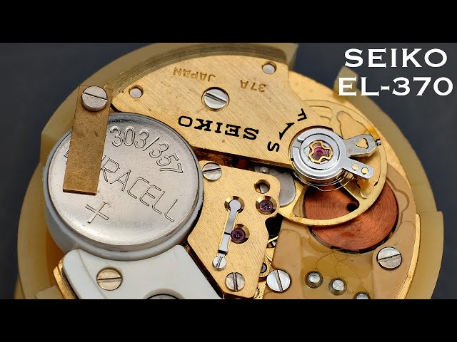 Seiko EL-370 Electronic Watch Movement - YouTube