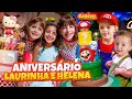 Festa de aniversrio da laurinha e helena  famlia bella e lucca show