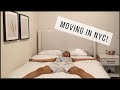 Moving during a pandemic vlog|Empty apartment tour & bedroom updates