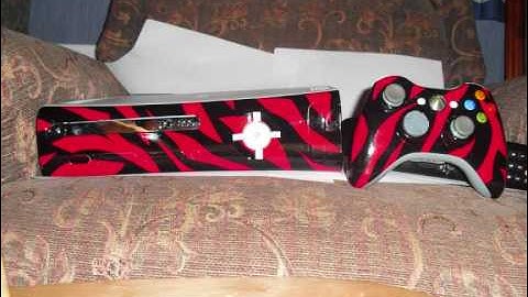 my custom xbox sprayed red tiger camo