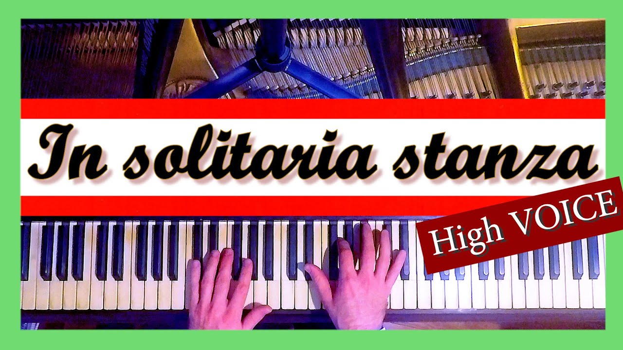 ✨ IN SOLITARIA STANZA Karaoke ✨ Giuseppe VERDI 🔉 Piano Accompaniment 🎼 Score & Lyrics - High Voice