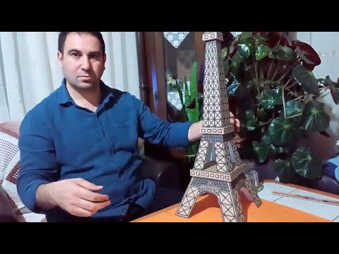 Eyfel Kulesi Maketi kartondan nasıl yapılır? - Eiffel Tower Model/Hasanoğlan/Elmadağ - Diy