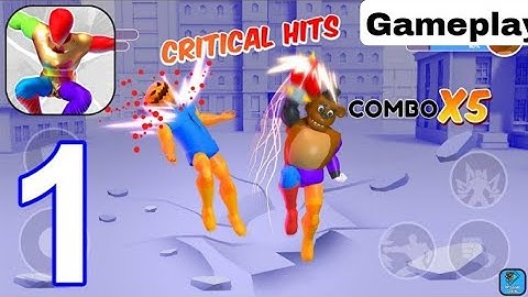 Merge Superhero Fighting - Gameplay Walkthrough Part 1 Tutorial Levels 1-10 (iOS,Android)