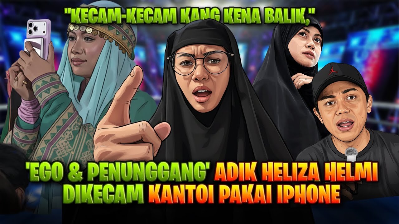 ADIK HELIZA HELMI ‘PENUNGGANG’. KANTOI PAKAI IPHONE