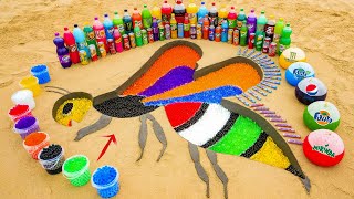 How to make giant Hornet with Orbeez, Balloons of Mirinda, Pepsi, Coca Cola, Fanta and Mentos