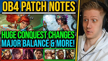 OB4 PATCH NOTES - HUGE Conquest Changes, Artemis & Awilix, Balance Pass & More!