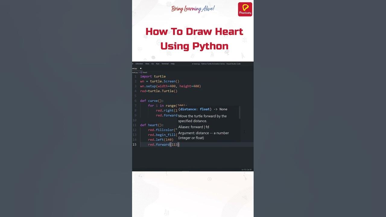 Heart ️ using Python 🔥 | Practically | Python for Beginners - YouTube