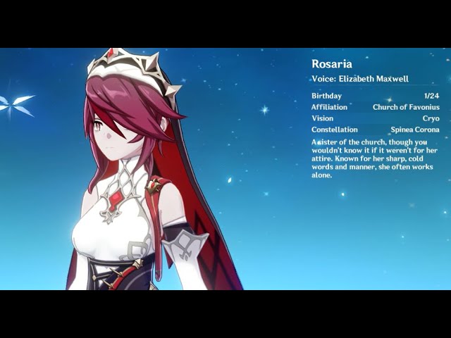 Rosaria em Genshin Impact: veja gameplay, skills, como conseguir e