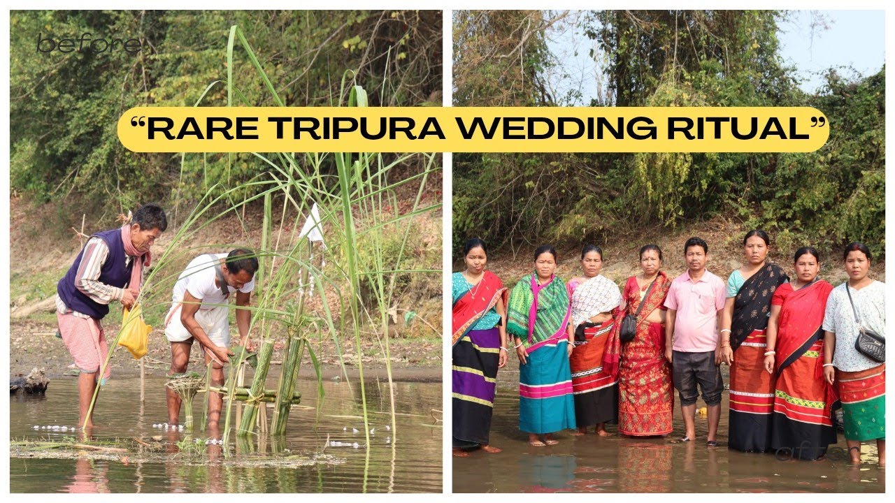 Tripura Tribal Wedding Tradition | River Puja Ceremony with 'Ochai' @Tripura18 