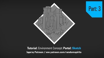 Tutorial: Environment Concept: Sketching - Portal - Part 3