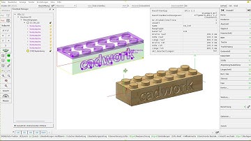 cadwork 3d V30 Maschine - Konturtasche mit Insel