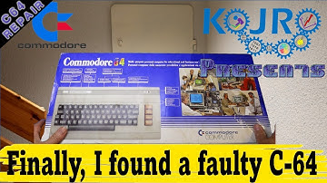 Finally I found a C64 with a fault