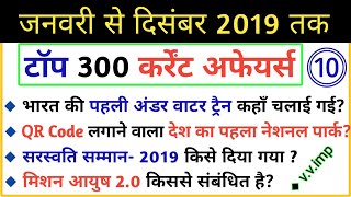 Current Affairs 2019 with details | Top 300 Current Affairs in hindi Part-10, very important gk,Gs