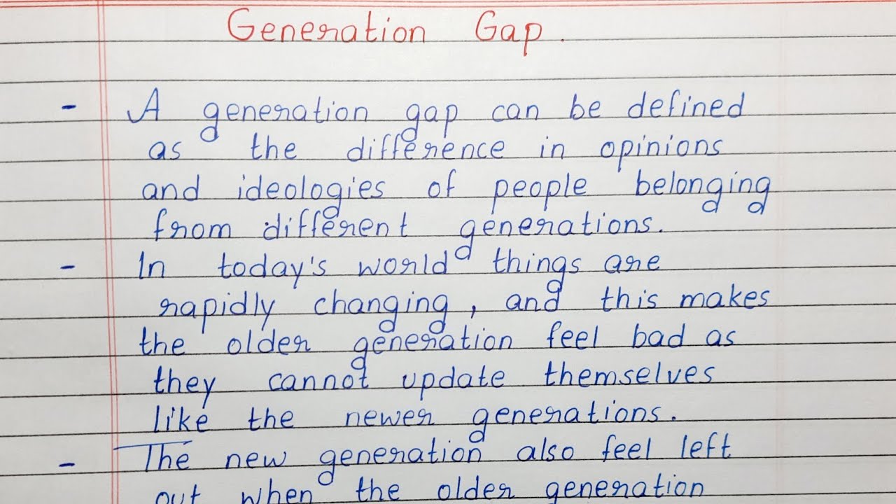 young generation problems essay