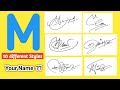  10 different styles of  m signature   m signature styles  m signature