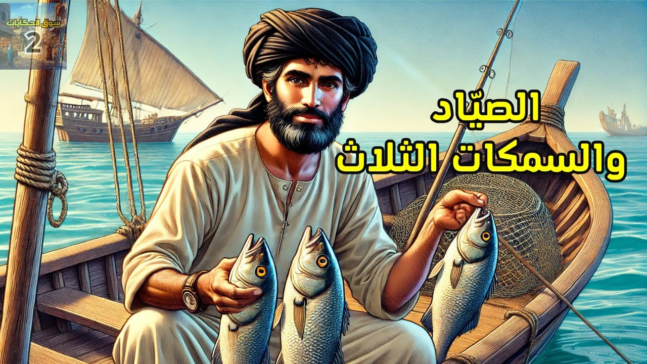 قصة الصياد والسمكات الثلاث، قصة ملهمة ومشوقة، قصة ستغير حياتك