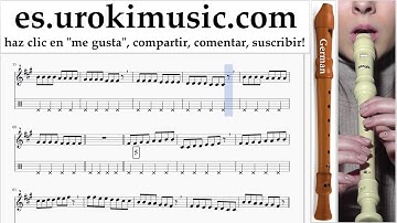 Como Tocar Flauta dulce G. Sia Elastic Heart Parte#1 Clases Notas Musicales Tutorial Tablatura